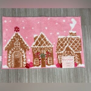 Betsy Johnson Pink Gingerbread House Bath Rug